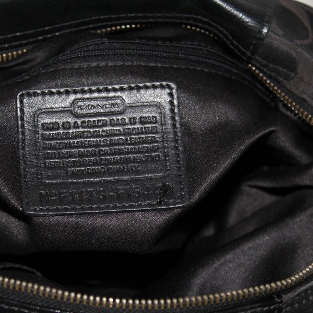COACH, Lg Ashley Sabrina Satchel Duffle Bag, Black color. - Picture 6 of 9